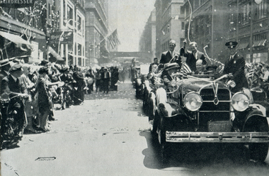 Image - Black and White, Ticker-tape Welcome for Charles Kingsford Smith after the first successful crossing of the Atlantic
