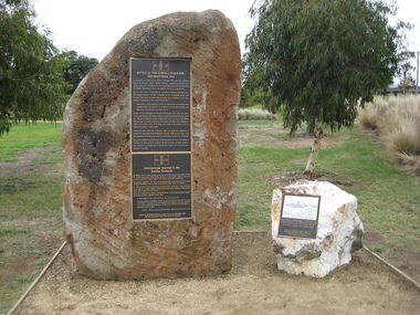 Photograph - Colour, Ballarat Reform League Memorial in the Eureka Stockade Memorial Garden, 25/10/2018