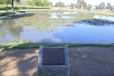 Photograph - Colour, Clare Gervasoni, Lake Penhalluriack in the Eureka Stockade Memorial Garden, 25/10/2018