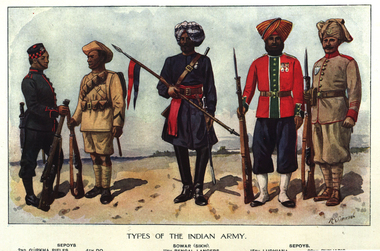 Image, Types of the Indian Army, No date - c. 1914-17