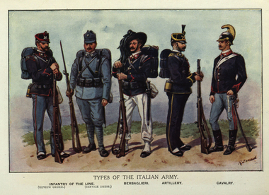 Image, Types of the Italian Army, c1915, No date - c. 1914-17