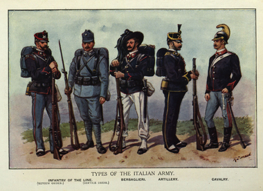 Photograph - Image, Types of the Italian Army, c1915, No date - c. 1914-17