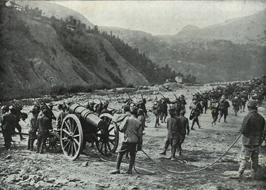Image, Italian Army on the Move, c1916, No date - c. 1914-17