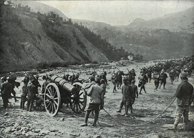 Photograph - Image, Italian Army on the Move, c1916, No date - c. 1914-17