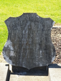 Photograph - Photograph - Colour, Clare Gervasoni, Headstone of Maurice Fitzgerald in the Tower Hill Cemetery, 2019, 03/01/2019
