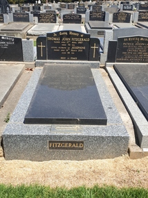 Photograph - Photograph - Colour, Clare Gervasoni, Headstone of Thomas and Josephine Fitzgerald in Tower Hill Cemetery, 2019, 03/01/2019