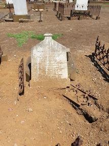 Photograph - Photograph - Colour, Clare Gervasoni, Headstone of Patrick Carroll in Tower Hill Cemetery, 2019, 03/01/2019