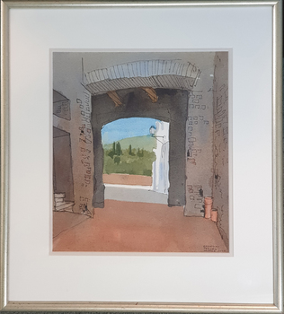 View through a doorway