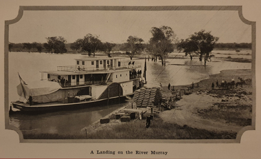 Image, A Landing on the River Murray, c1918