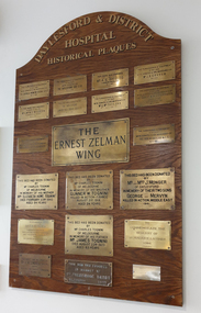 Photograph - colour, Clare Gervasoni, Daylesford and District Hospital Historica Plaques, 2019, 22/04/2019