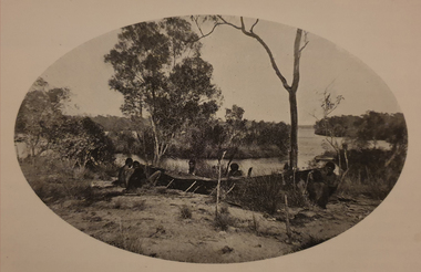 Image, Myall Blacks beside a Central Australian Watercourse, c1918