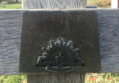 Photograph - Photograph - Coloured, Memorial for W.L. Redmond in Eganstown Catholic Cemetery, 24/06/2018