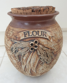 Ceramic - Ceramics, Ceramic Canister by Wartook Pottery, c1990