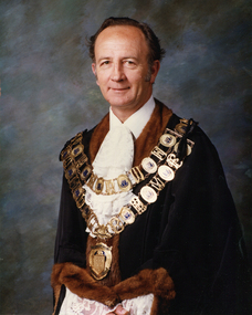 Photograph - Photograph - Colour, Cr John Hogan Gervasoni, J.P.,  Mayor of Kew, 1979-80, 1979