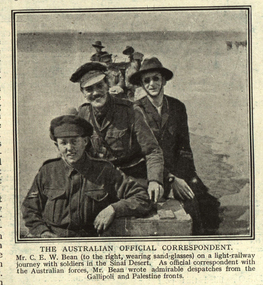Image, Charles Bean - The Official Australian Correspondent, c1918, c1918