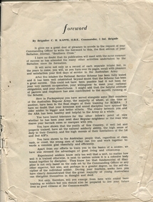 Journal, Southern Cross: Journal of the First Infantry Brigade, Puckapunyal, 1952 or after