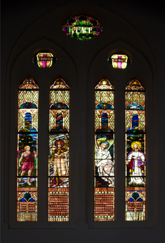 Stained Glass Windows in Lydiard Street Uniting Church, Ballarat