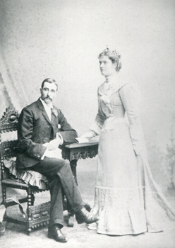 A bride and groom
