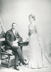 A bride and groom