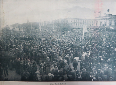Image - Black and White, Peace Day Ballarat, c1918