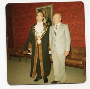 Photograph - Colour, Mayor of Kew Cr John Hogan Gervasoni, and Gus Gervasoni