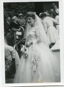 Photograph - Black and White, Marlene Lilburne's wedding at St Peter's Catholic Church, Daylesford