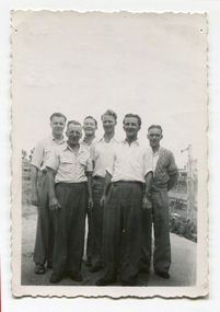 Fitzroy Football Players Visit Daylesford, 1952