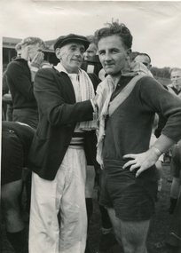 Photograph - black and white, Jack Gervasoni and Trainer, c1957