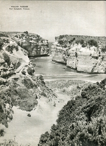 Image - Black and White, Walled Passage, Port Campbell, c1950