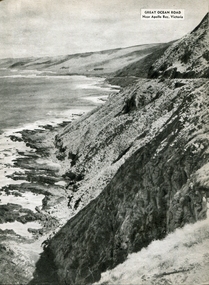 Photograph - Image - Black and White, Great Ocean Road Near Apollo Bay, c1950, c1950