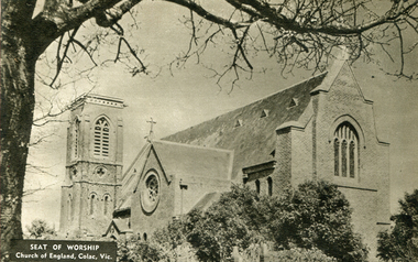 Image - Black and White, Church of England, Colac, Victoria, c1950