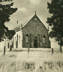 Image - Black and White, Presbyterian Church, Pentland Hills, Victoria, c1950
