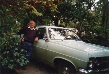Photograph - Photograph - Colour, Gus Gervasoni and his Holden HR Ute, C1988