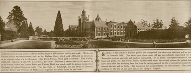 Image - Black and White, Ballarat Benevolent Asylum, c1904, c1904