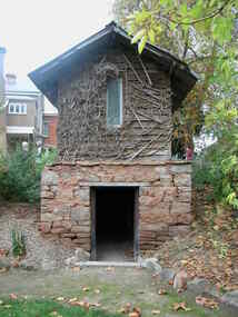Stone and timber hut