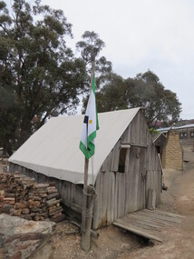 Photograph - Photograph - Colour, Slab Building with Canvas Roof at Sovereign Hill, 2015, 03/03/2015