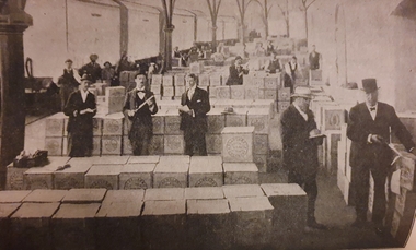 Photograph - Image - Black and White, Butter for Export - Cold Storage, C1905