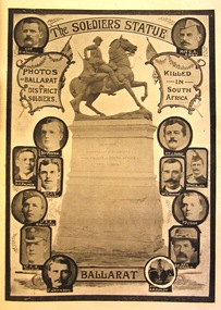 Poster - Image, Boer War Statue, Ballarat, c1906