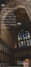 digital photographs, Manchester cathedral pamphlet, 2016