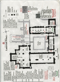 Plan, Lanercost Priory, Digital copy made 2016