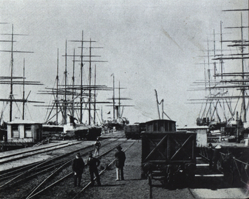 Tall ships at port