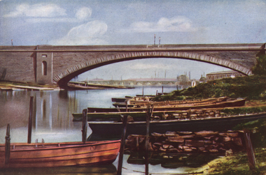 Photograph - Image, The First Prince's Bridge, Melbourne - Later Queen's Bridge, c1951