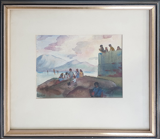 Painting - Artwork - Painting, [Coastal Scene] by Arthur Lindsay, 1948