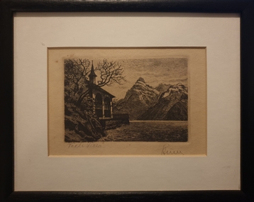 Print - Etching, [Tells Villa?] by [Riny?]
