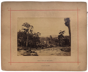 Photograph - Mounted photograph, Nicholas J. Caire, Scene in the Jim Crow Ranges, c1895