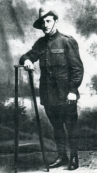 A man in Australian army uniform