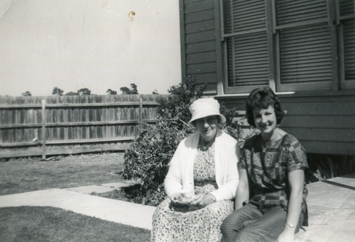 Two seated women