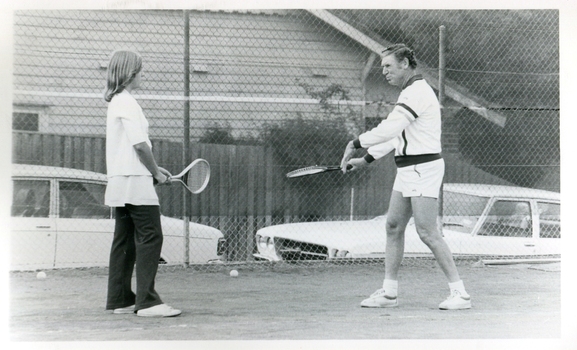 Two tennis players