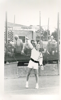 A tennis player