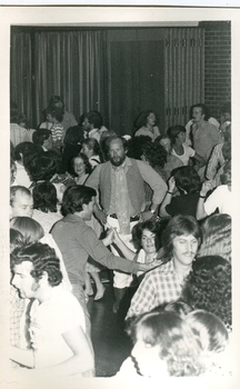 a number of people dancing
